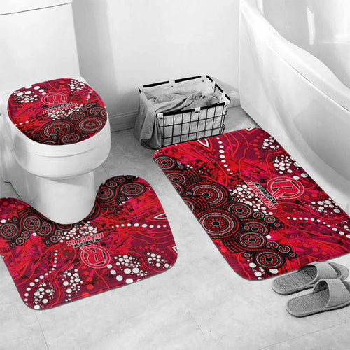 Melbourne Renegades Bathroom Set Graffiti Urban Aboriginal Dot Abstract Design