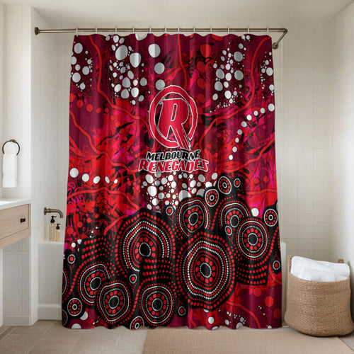 Melbourne Renegades Bathroom Set Graffiti Urban Aboriginal Dot Abstract Design