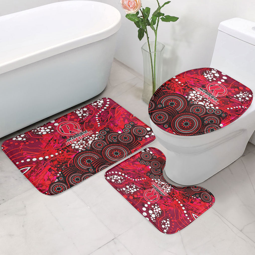 Melbourne Renegades Bathroom Set Graffiti Urban Aboriginal Dot Abstract Design
