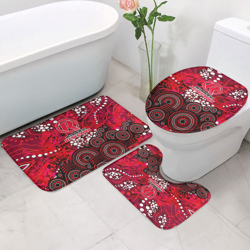 Melbourne Renegades Bathroom Set Graffiti Urban Aboriginal Dot Abstract Design