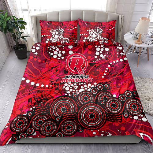 Melbourne Renegades Bedding Set Graffiti Urban Aboriginal Dot Abstract Design