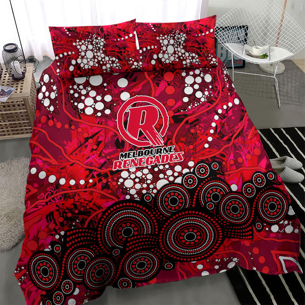 Melbourne Renegades Bedding Set Graffiti Urban Aboriginal Dot Abstract Design