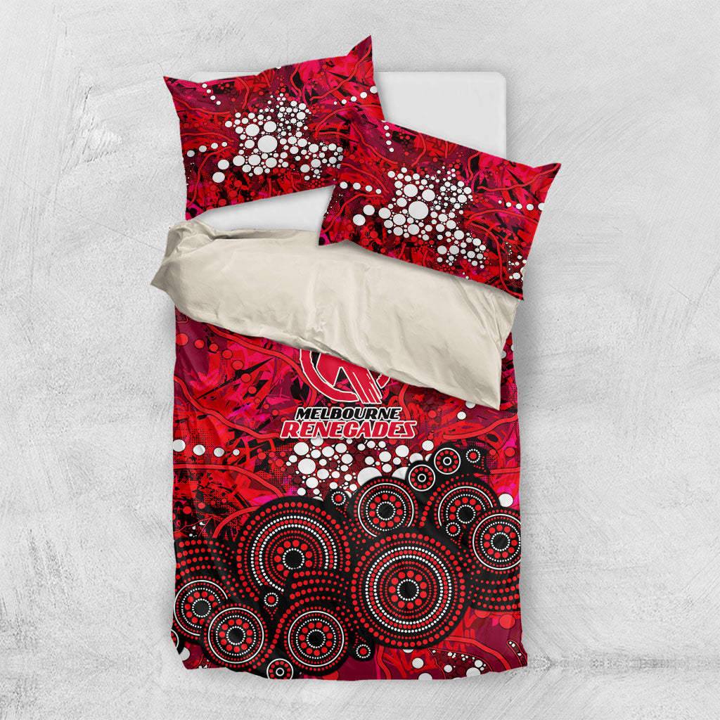 Melbourne Renegades Bedding Set Graffiti Urban Aboriginal Dot Abstract Design