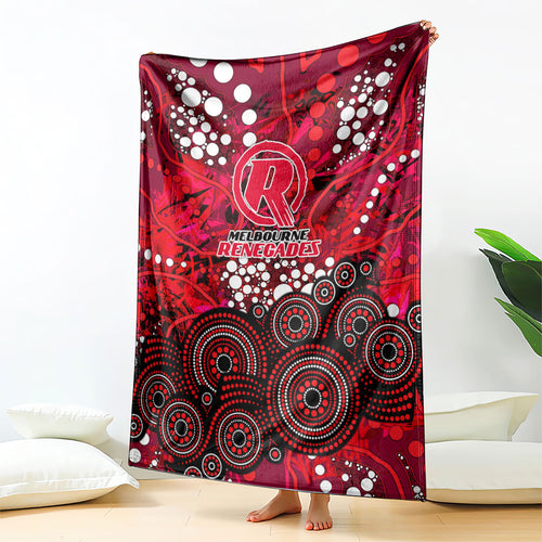 Melbourne Renegades Blanket Graffiti Urban Aboriginal Dot Abstract Design
