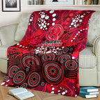 Melbourne Renegades Blanket Graffiti Urban Aboriginal Dot Abstract Design