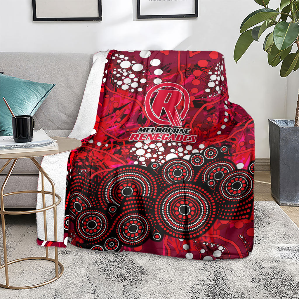 Melbourne Renegades Blanket Graffiti Urban Aboriginal Dot Abstract Design