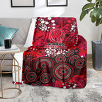 Melbourne Renegades Blanket Graffiti Urban Aboriginal Dot Abstract Design