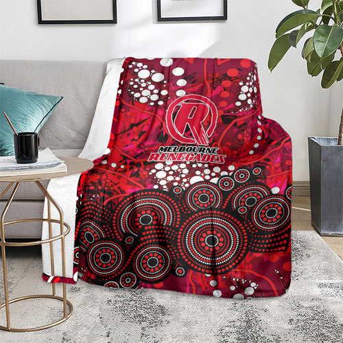 Melbourne Renegades Blanket Graffiti Urban Aboriginal Dot Abstract Design