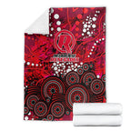 Melbourne Renegades Blanket Graffiti Urban Aboriginal Dot Abstract Design