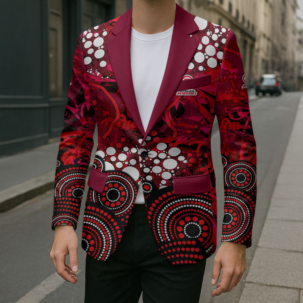 Melbourne Renegades Blazer Graffiti Urban Aboriginal Dot Abstract Design