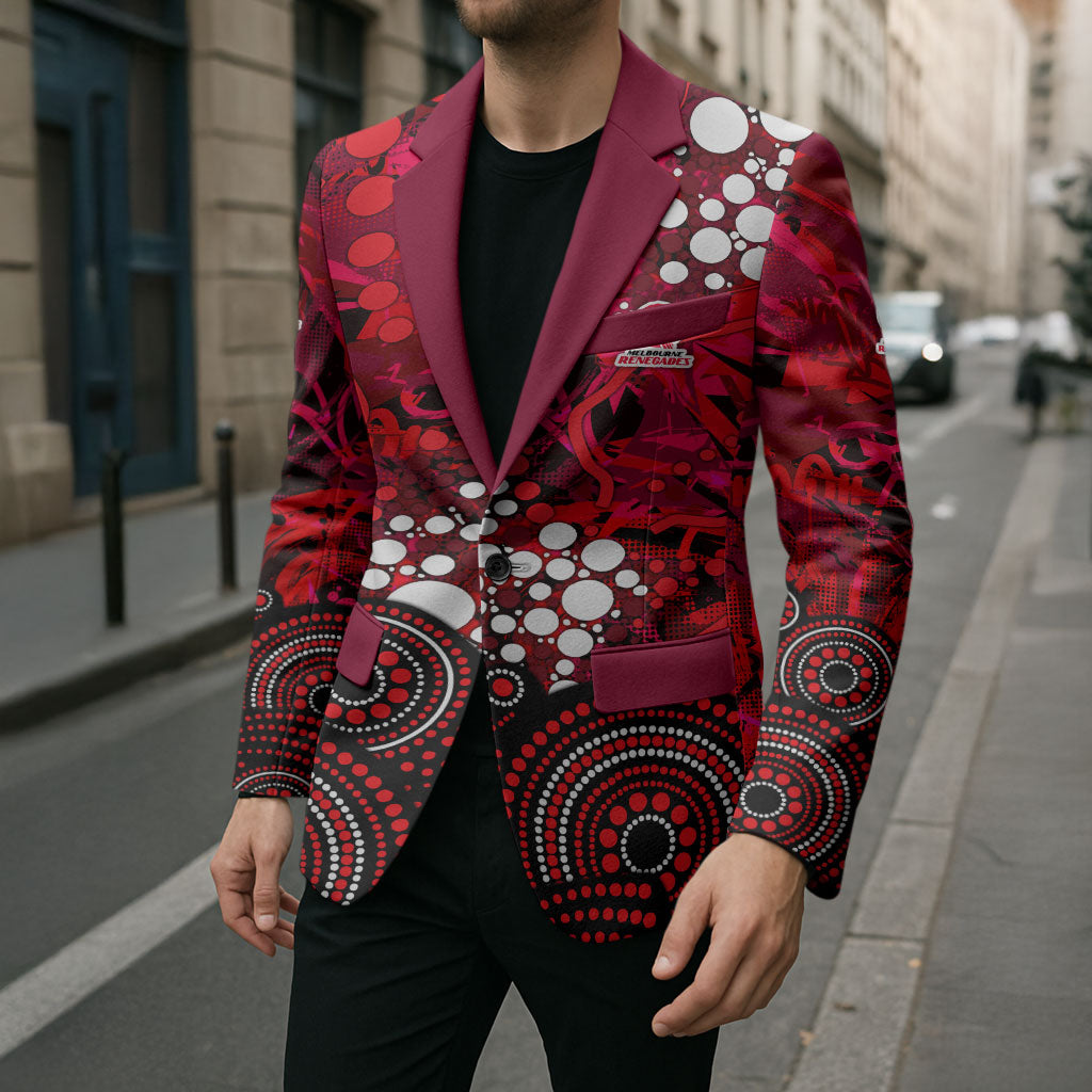 Melbourne Renegades Blazer Graffiti Urban Aboriginal Dot Abstract Design