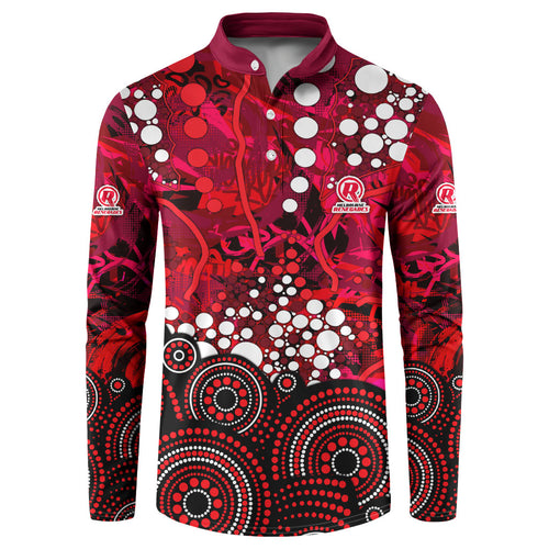 Melbourne Renegades Button Sweatshirt Graffiti Urban Aboriginal Dot Abstract Design