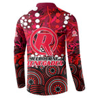 Melbourne Renegades Button Sweatshirt Graffiti Urban Aboriginal Dot Abstract Design
