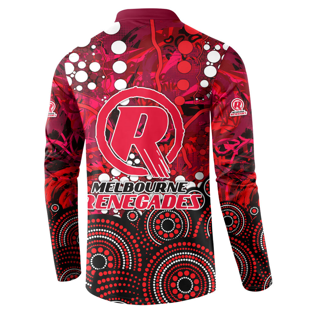 Melbourne Renegades Button Sweatshirt Graffiti Urban Aboriginal Dot Abstract Design