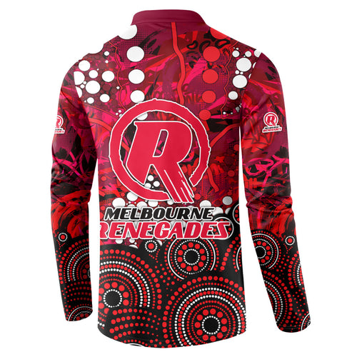 Melbourne Renegades Button Sweatshirt Graffiti Urban Aboriginal Dot Abstract Design