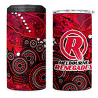 Melbourne Renegades 4 in 1 Can Cooler Tumbler Graffiti Urban Aboriginal Dot Abstract Design