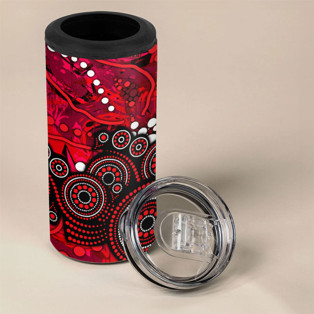 Melbourne Renegades 4 in 1 Can Cooler Tumbler Graffiti Urban Aboriginal Dot Abstract Design