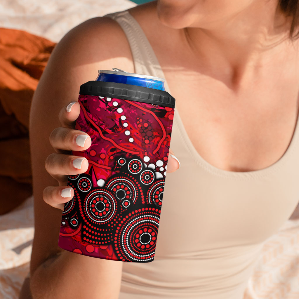 Melbourne Renegades 4 in 1 Can Cooler Tumbler Graffiti Urban Aboriginal Dot Abstract Design