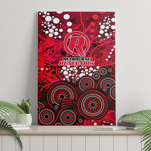 Melbourne Renegades Canvas Wall Art Graffiti Urban Aboriginal Dot Abstract Design