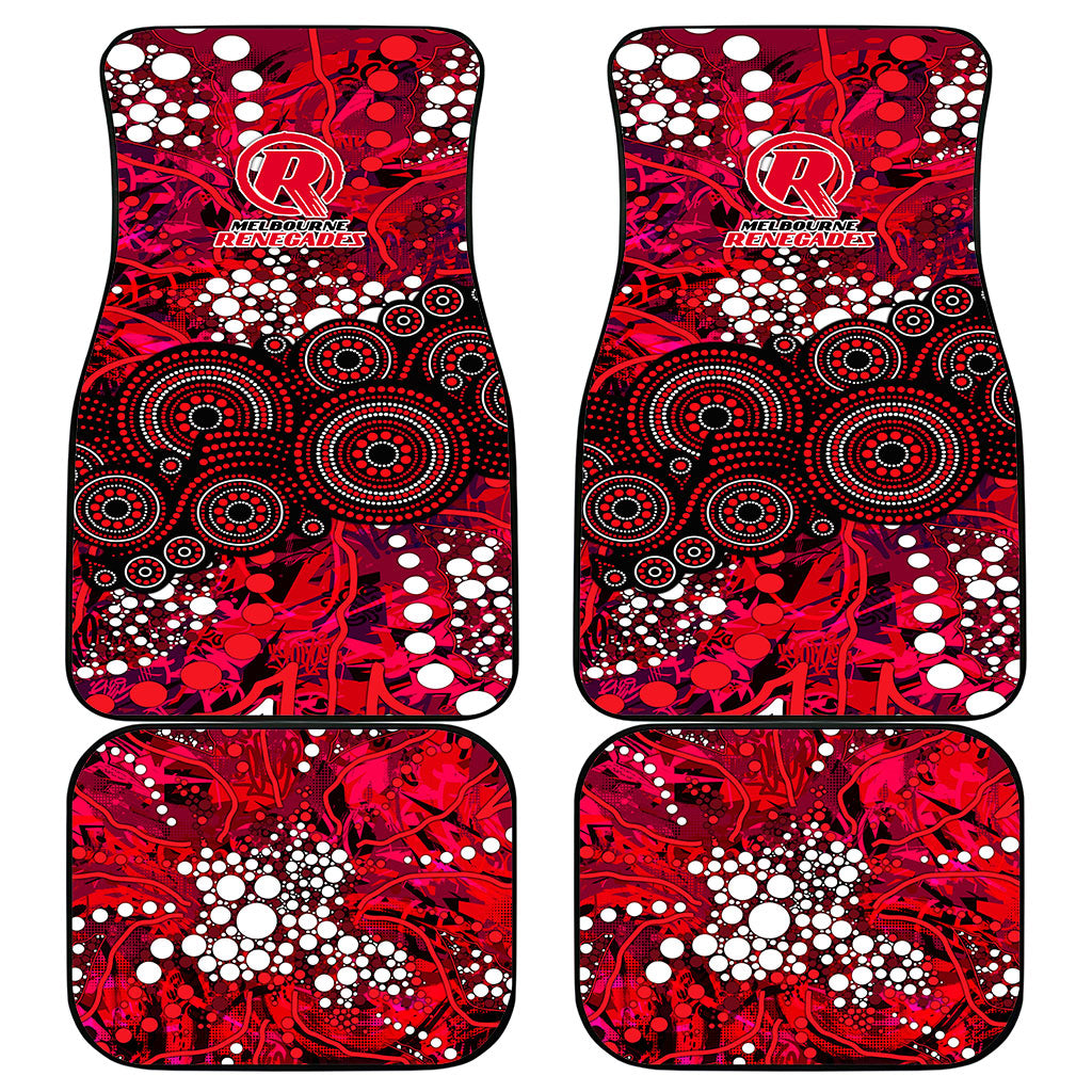 Melbourne Renegades Car Mats Graffiti Urban Aboriginal Dot Abstract Design
