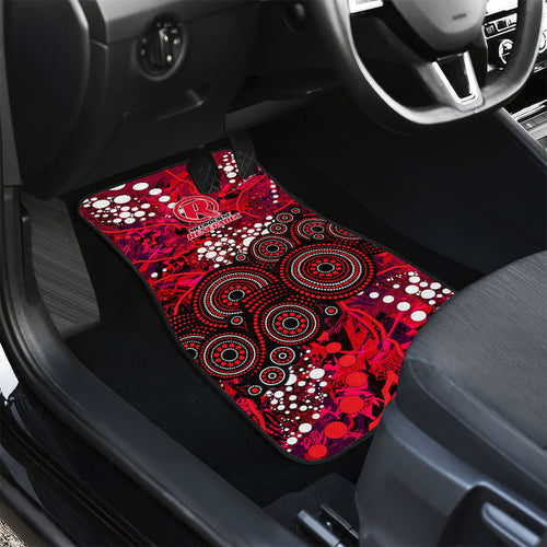 Melbourne Renegades Car Mats Graffiti Urban Aboriginal Dot Abstract Design