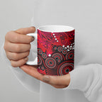Melbourne Renegades Ceramic Mug Graffiti Urban Aboriginal Dot Abstract Design