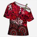 Melbourne Renegades Cross Shoulder Shirt Graffiti Urban Aboriginal Dot Abstract Design