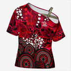 Melbourne Renegades Cross Shoulder Shirt Graffiti Urban Aboriginal Dot Abstract Design