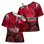 Melbourne Renegades Cross Shoulder Shirt Graffiti Urban Aboriginal Dot Abstract Design