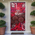 Melbourne Renegades Door Cover Graffiti Urban Aboriginal Dot Abstract Design