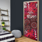Melbourne Renegades Door Cover Graffiti Urban Aboriginal Dot Abstract Design