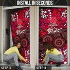 Melbourne Renegades Door Cover Graffiti Urban Aboriginal Dot Abstract Design