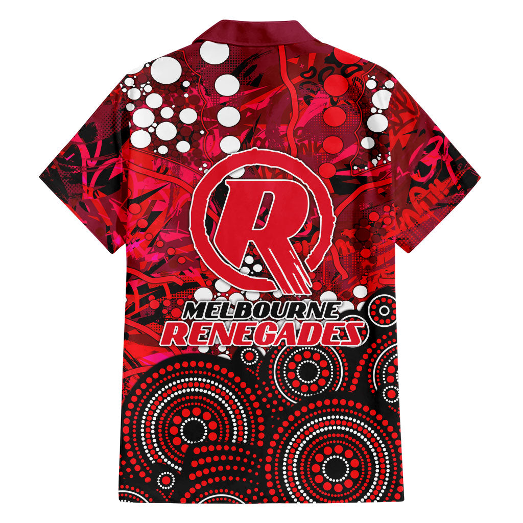 Melbourne Renegades Family Matching Mermaid Dress and Hawaiian Shirt Graffiti Urban Aboriginal Dot Abstract Design