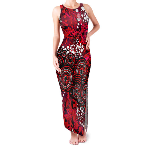 Melbourne Renegades Family Matching Tank Maxi Dress and Hawaiian Shirt Graffiti Urban Aboriginal Dot Abstract Design