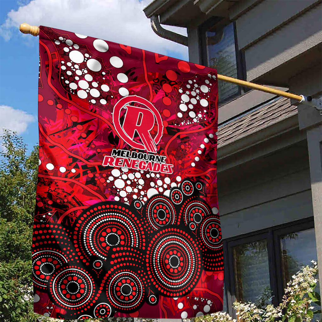 Melbourne Renegades Garden Flag Graffiti Urban Aboriginal Dot Abstract Design