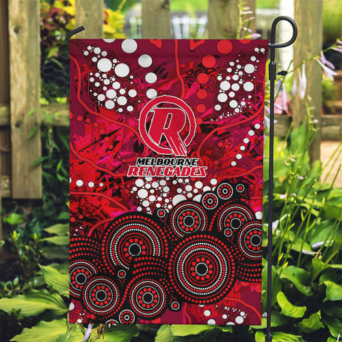 Melbourne Renegades Garden Flag Graffiti Urban Aboriginal Dot Abstract Design