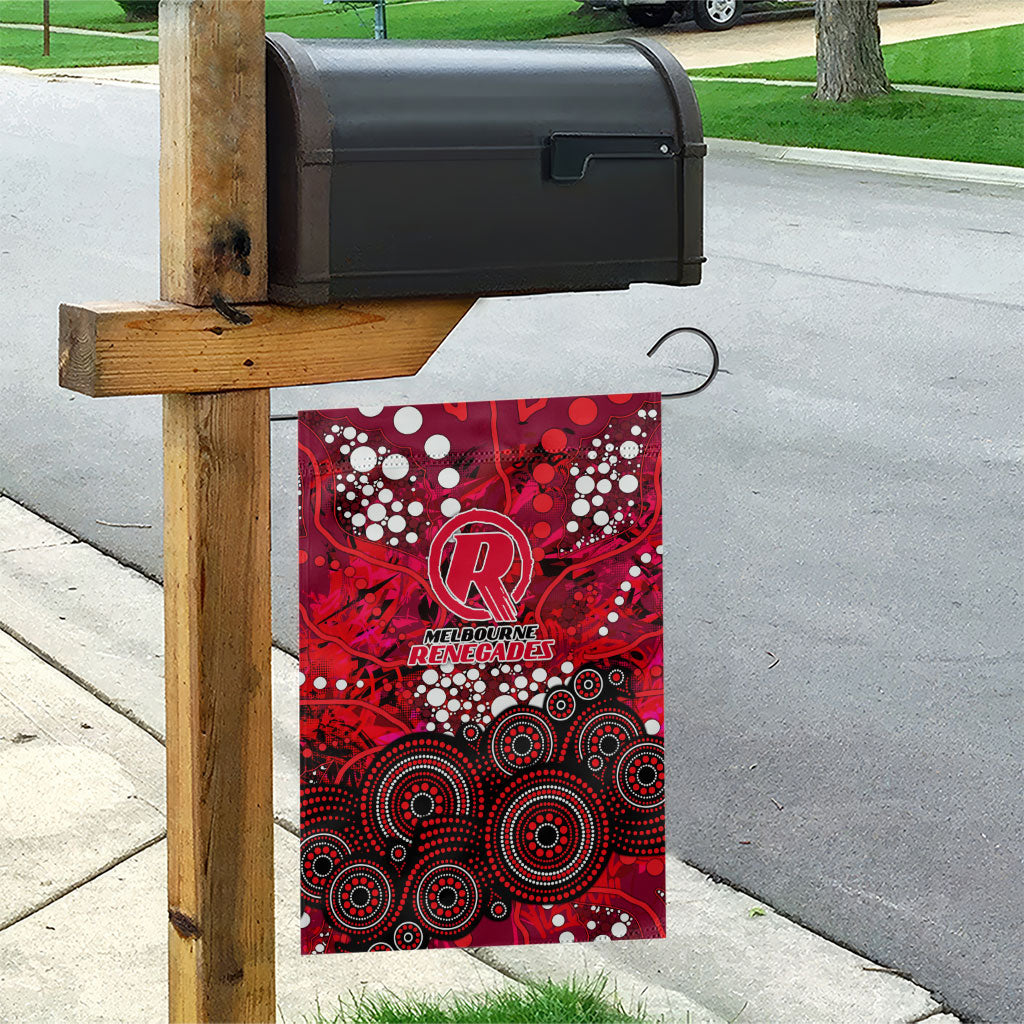 Melbourne Renegades Garden Flag Graffiti Urban Aboriginal Dot Abstract Design
