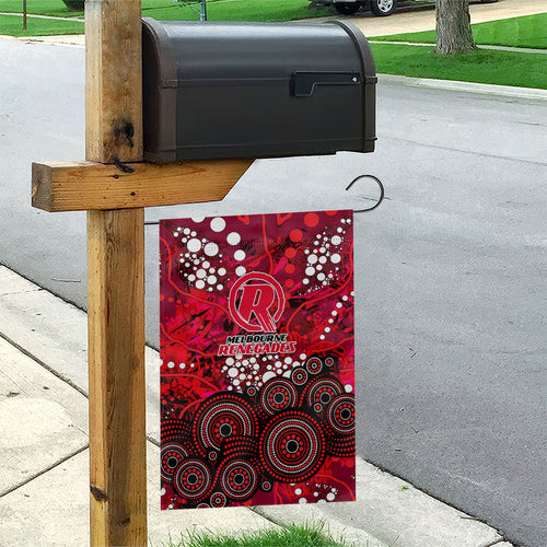 Melbourne Renegades Garden Flag Graffiti Urban Aboriginal Dot Abstract Design