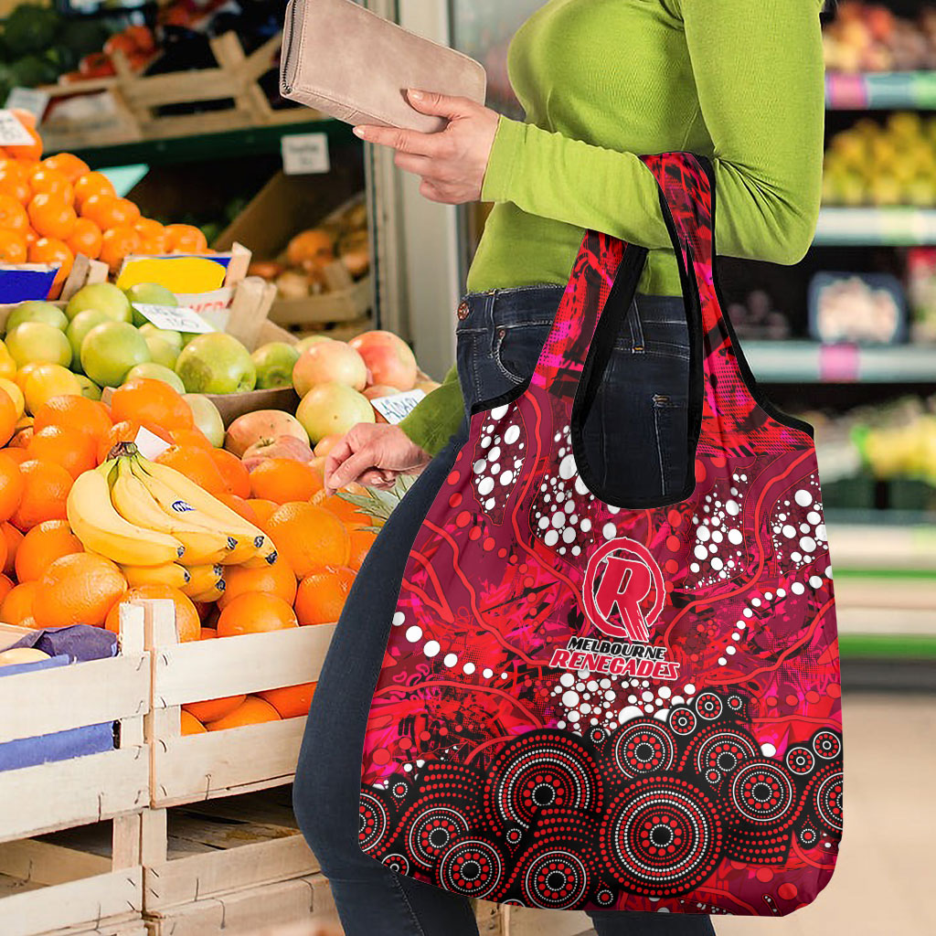Melbourne Renegades Grocery Bag Graffiti Urban Aboriginal Dot Abstract Design