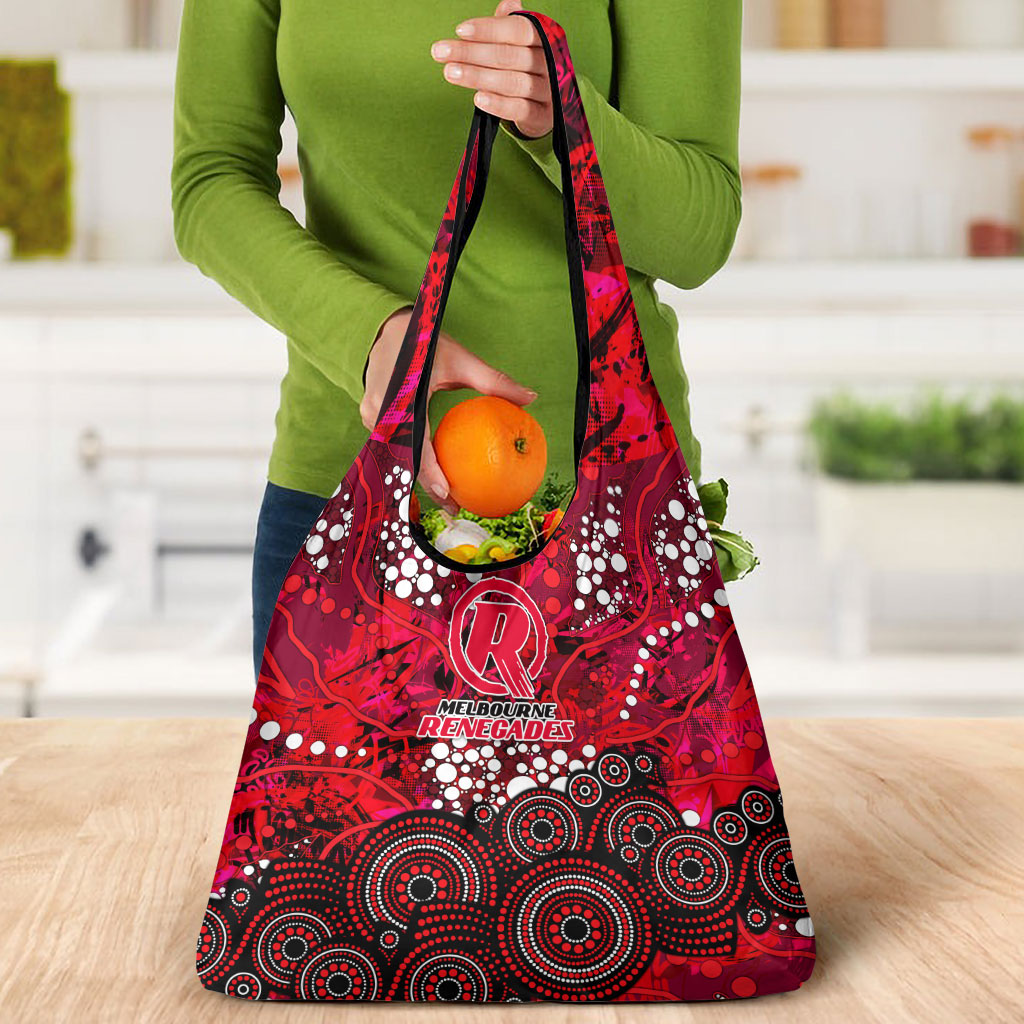 Melbourne Renegades Grocery Bag Graffiti Urban Aboriginal Dot Abstract Design