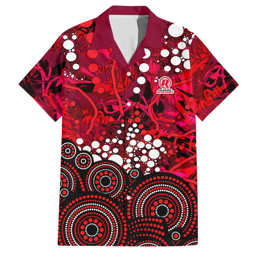 Melbourne Renegades Hawaiian Shirt Graffiti Urban Aboriginal Dot Abstract Design