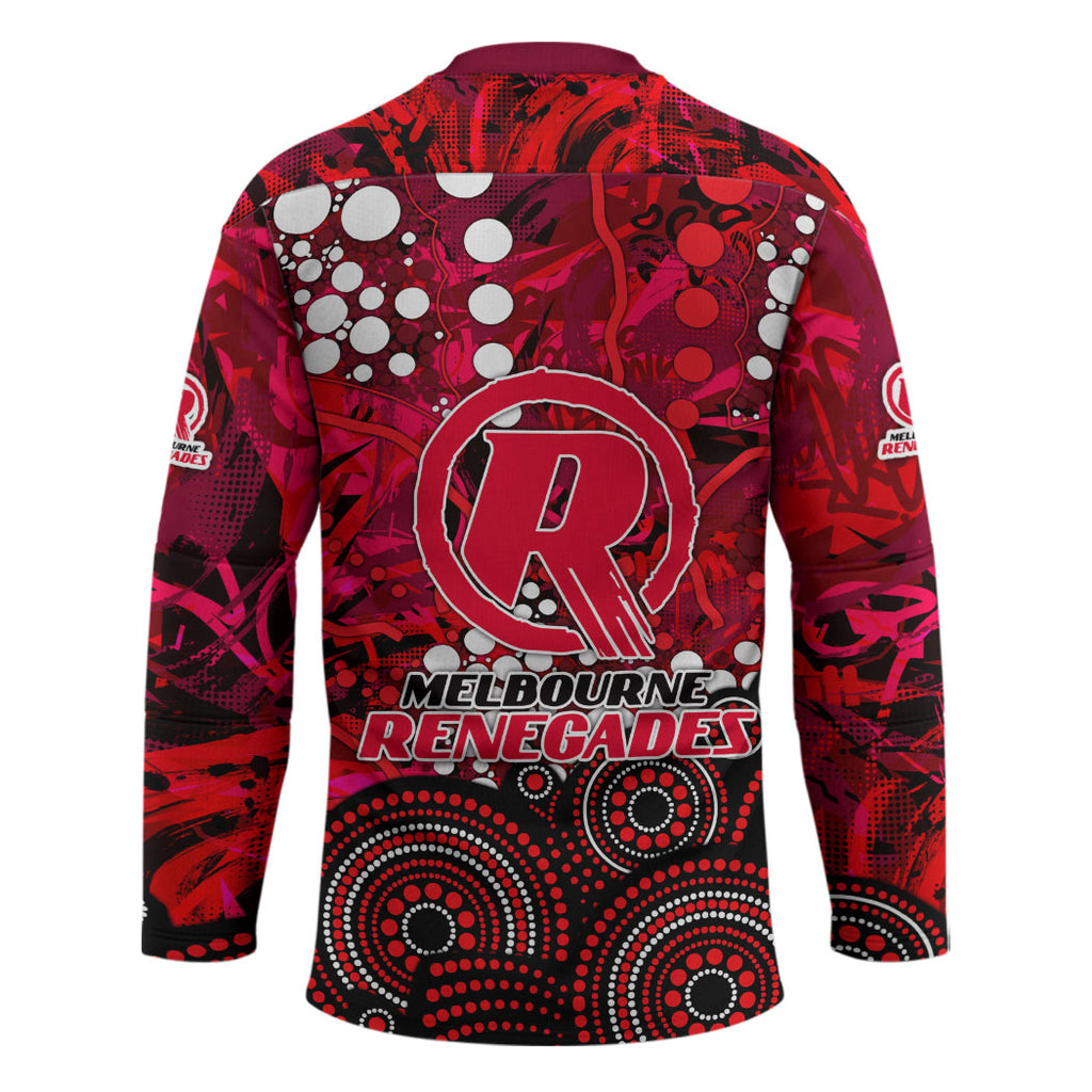 Melbourne Renegades Hockey Jersey Graffiti Urban Aboriginal Dot Abstract Design