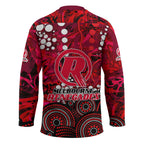 Melbourne Renegades Hockey Jersey Graffiti Urban Aboriginal Dot Abstract Design