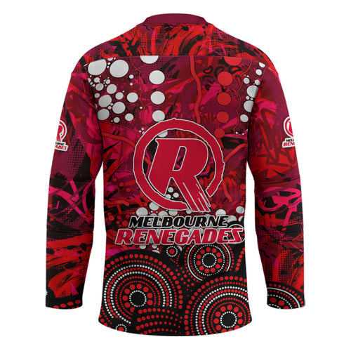 Melbourne Renegades Hockey Jersey Graffiti Urban Aboriginal Dot Abstract Design