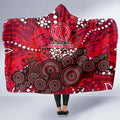 Melbourne Renegades Hooded Blanket Graffiti Urban Aboriginal Dot Abstract Design