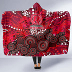 Melbourne Renegades Hooded Blanket Graffiti Urban Aboriginal Dot Abstract Design