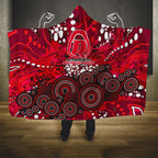 Melbourne Renegades Hooded Blanket Graffiti Urban Aboriginal Dot Abstract Design