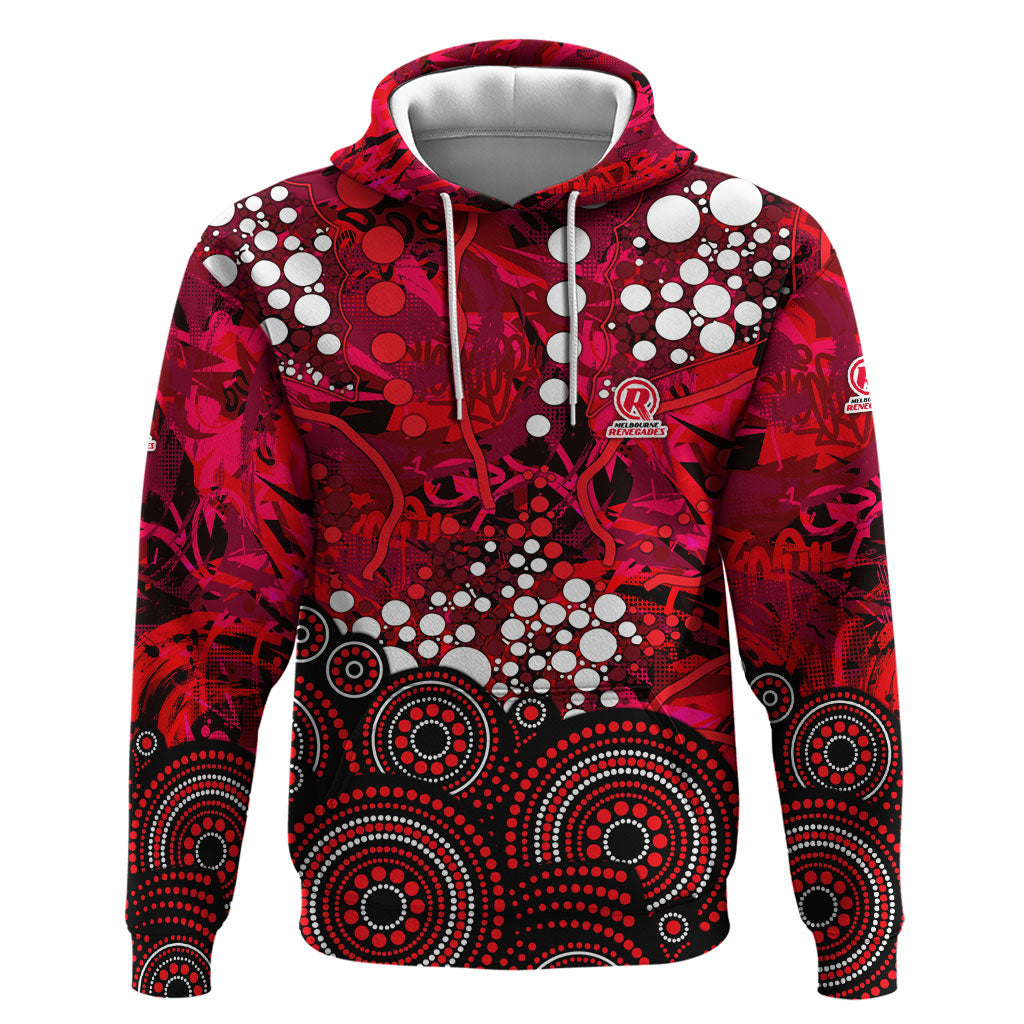 Melbourne Renegades Hoodie Graffiti Urban Aboriginal Dot Abstract Design