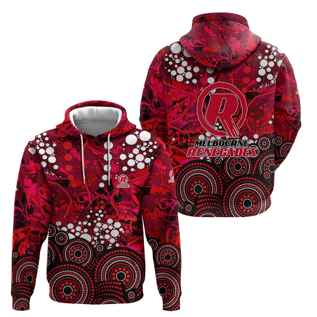 Melbourne Renegades Hoodie Graffiti Urban Aboriginal Dot Abstract Design