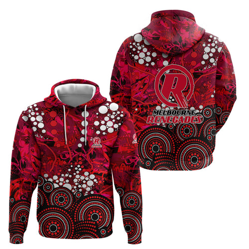 Melbourne Renegades Hoodie Graffiti Urban Aboriginal Dot Abstract Design